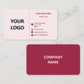 Gepersonaliseerd uw Visitekaartje met Logo Info (Voorkant / Achterkant)