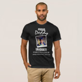 Gepersonaliseerd vader van de Afstuderen | Foto T-shirt (Voorkant volledig)