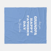 Gepersonaliseerd Vaderdag cadeau voor opa. gerust Fleece Deken (Voorkant (Horizontaal))