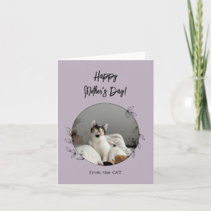 Gepersonaliseerd Van de Kat Gelukkige Moederdag Kaart