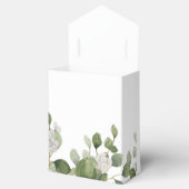 Gepersonaliseerd Ventilatordoos met cadeaus groene Bedankdoosjes (Geopend)