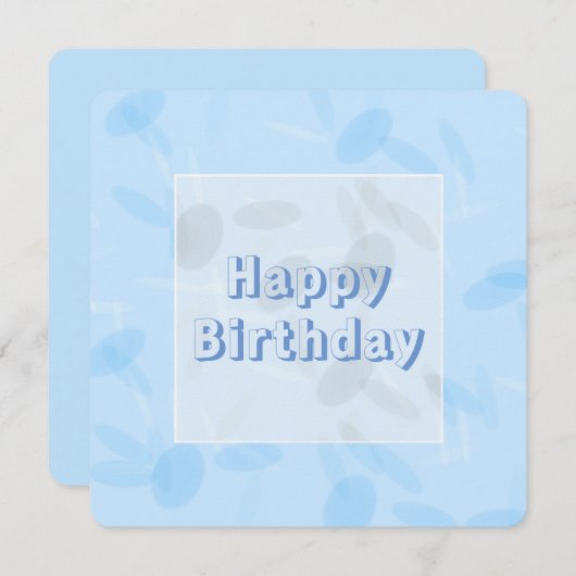 Gepersonaliseerd Verjaardag Korenbloem Blauwe Conf (Voorkant / Achterkant)