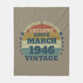 Gepersonaliseerd verjaardagscadeau fleece deken (Voorkant)