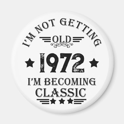 Gepersonaliseerd verjaardagscadeau magneet (Voorkant)