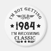 Gepersonaliseerd verjaardagscadeau magneet (Voorkant)