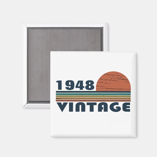 Gepersonaliseerd verjaardagscadeau magneet (Voorkant / Achterkant)