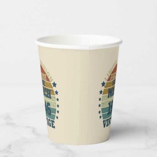 Gepersonaliseerd verjaardagscadeau papieren bekers (Rechts)