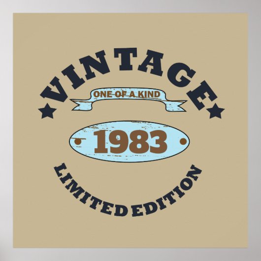 Gepersonaliseerd verjaardagscadeau poster (Voorkant)