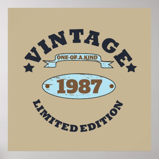 Gepersonaliseerd verjaardagscadeau poster (Voorkant)