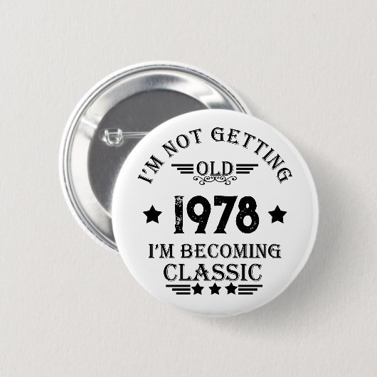 Gepersonaliseerd  verjaardagscadeau ronde button 5,7 cm (Voorkant /achterkant)