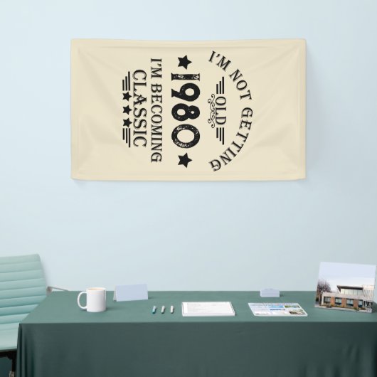 Gepersonaliseerd verjaardagscadeau spandoek (Beurs)