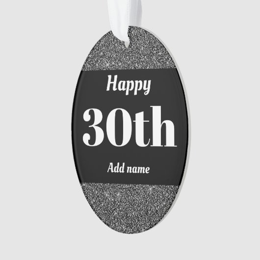 gepersonaliseerd verjaardagscadeau-versienummer 3 ornament (voorkant)