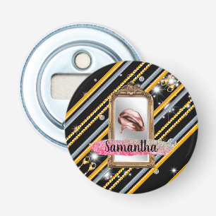 Gepersonaliseerd verjaardagscadeau voor vrouw, vri button flesopener