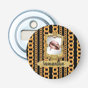 Gepersonaliseerd verjaardagscadeau voor vrouw, vri button flesopener