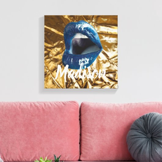 Gepersonaliseerd verjaardagscadeau voor vrouw, vri canvas afdruk (Insitu (Woonkamer))