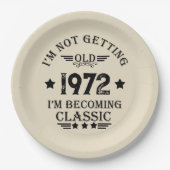 Gepersonaliseerd verjaardagscadeau zwart papieren bordje (Voorkant)