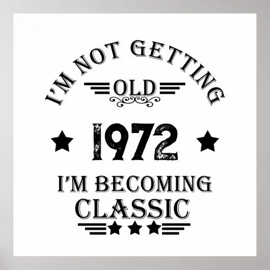 Gepersonaliseerd verjaardagscadeau zwart poster (Voorkant)