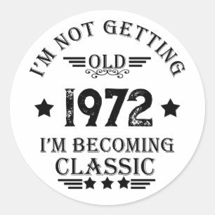 Gepersonaliseerd verjaardagscadeau zwart ronde sticker