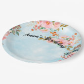 Gepersonaliseerd verjaardagsfeestje bord (Gekanteld)