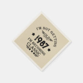 Gepersonaliseerd verjaardagsfeestje servet (Hoek)