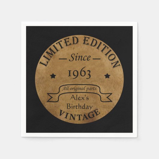 Gepersonaliseerd  verjaardagsfeestje servet (Voorkant)