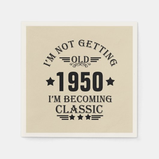 Gepersonaliseerd verjaardagsfeestje servet (Voorkant)