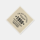 Gepersonaliseerd verjaardagsfeestje servet (Hoek)