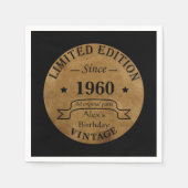 Gepersonaliseerd verjaardagsfeestje servet (Voorkant)