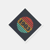 Gepersonaliseerd  verjaardagsfeestje servet (Hoek)