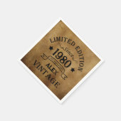 Gepersonaliseerd verjaardagsfeestje servet (Hoek)