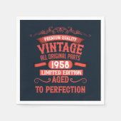 Gepersonaliseerd verjaardagsfeestje servet (Voorkant)