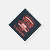 Gepersonaliseerd verjaardagsfeestje servet (Hoek)