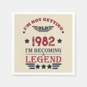 Gepersonaliseerd  verjaardagsfeestje servet (Voorkant)