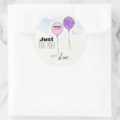 Gepersonaliseerd Verjaardagswensen Stickers (Tas)