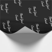 Gepersonaliseerd verpakkend document | dankt u! cadeaupapier (Hoek)