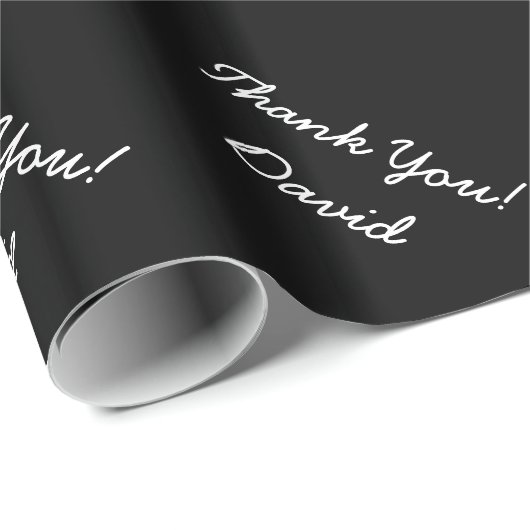 Gepersonaliseerd verpakkend document | dankt u! cadeaupapier (Rol Hoek)