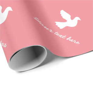 Gepersonaliseerd Verpakkend Document met witte Cadeaupapier