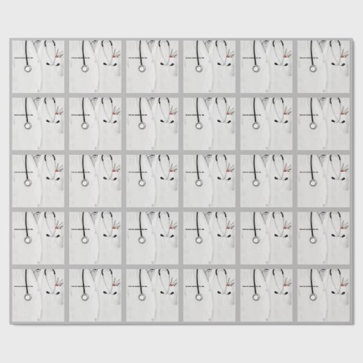 Gepersonaliseerd Verpleegbaar Afstuderen-pakpapier Cadeaupapier (Vlak)