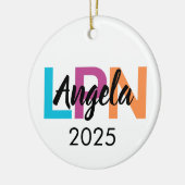 Gepersonaliseerd verpleegkundig Ornament 2025, aan (Links)