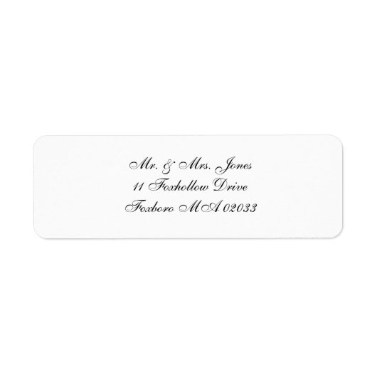 Gepersonaliseerd verzendlabels etiket (Voorkant)