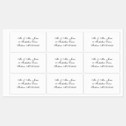 Gepersonaliseerd verzendlabels labels (Vel)