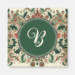 Gepersonaliseerd Victoriaans/Classic/Vintage Kerst Magneet
