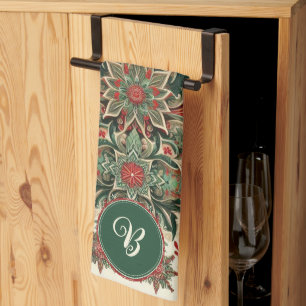 Gepersonaliseerd Victoriaans/Classic/Vintage Kerst Theedoek