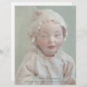 gepersonaliseerd Victoriaans meisje Doll Briefhoofd (Voorkant / Achterkant)