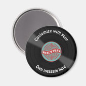 Gepersonaliseerd vinylrecord magneet (Voorkant / Achterkant)
