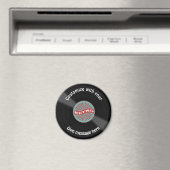 Gepersonaliseerd vinylrecord magneet (Insitu (Vaatwasser))