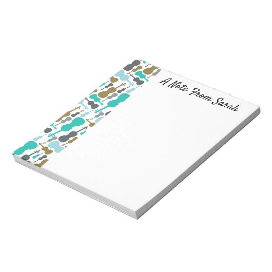 Gepersonaliseerd Violin Viola String Instrument Gi Notitieblok (Gedraaid)