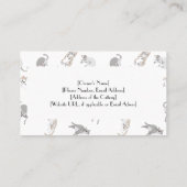 Gepersonaliseerd Visitekaartje Cattery Kattenpatro (Achterkant)