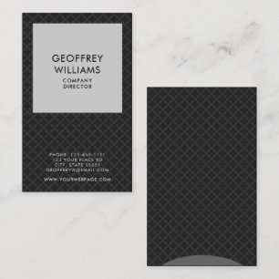 GEPERSONALISEERD VISITEKAARTJE DARK MINIMALISTISCH