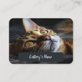 Gepersonaliseerd Visitekaartje voor Cattery Bengal Contactkaartje (Voorkant)